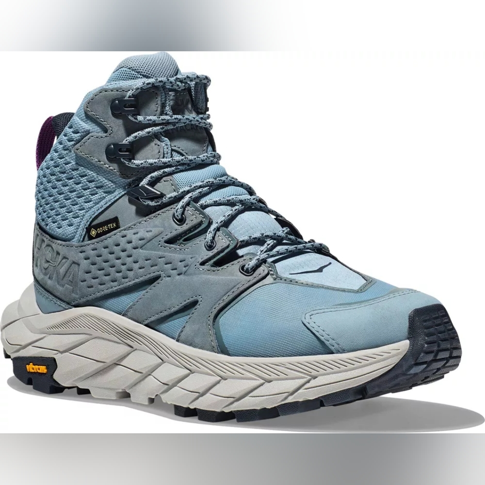 HOKA Anacapa Mid GTX Women's Mountain Spring/Harbor Mist Hiking Shoe - Picture 6 of 11